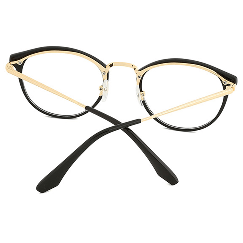 Women Men Metal Frame Blue Light Blocking Glasses