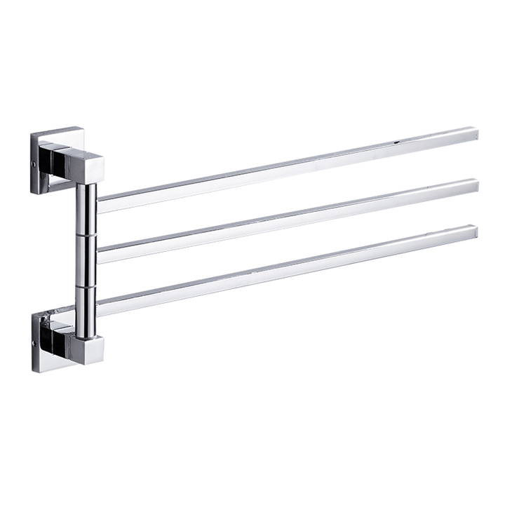 2/3/4 Poles Stainless Stainless Steel Rotating Towel Rack Bath Rail Hanger Towel Holder