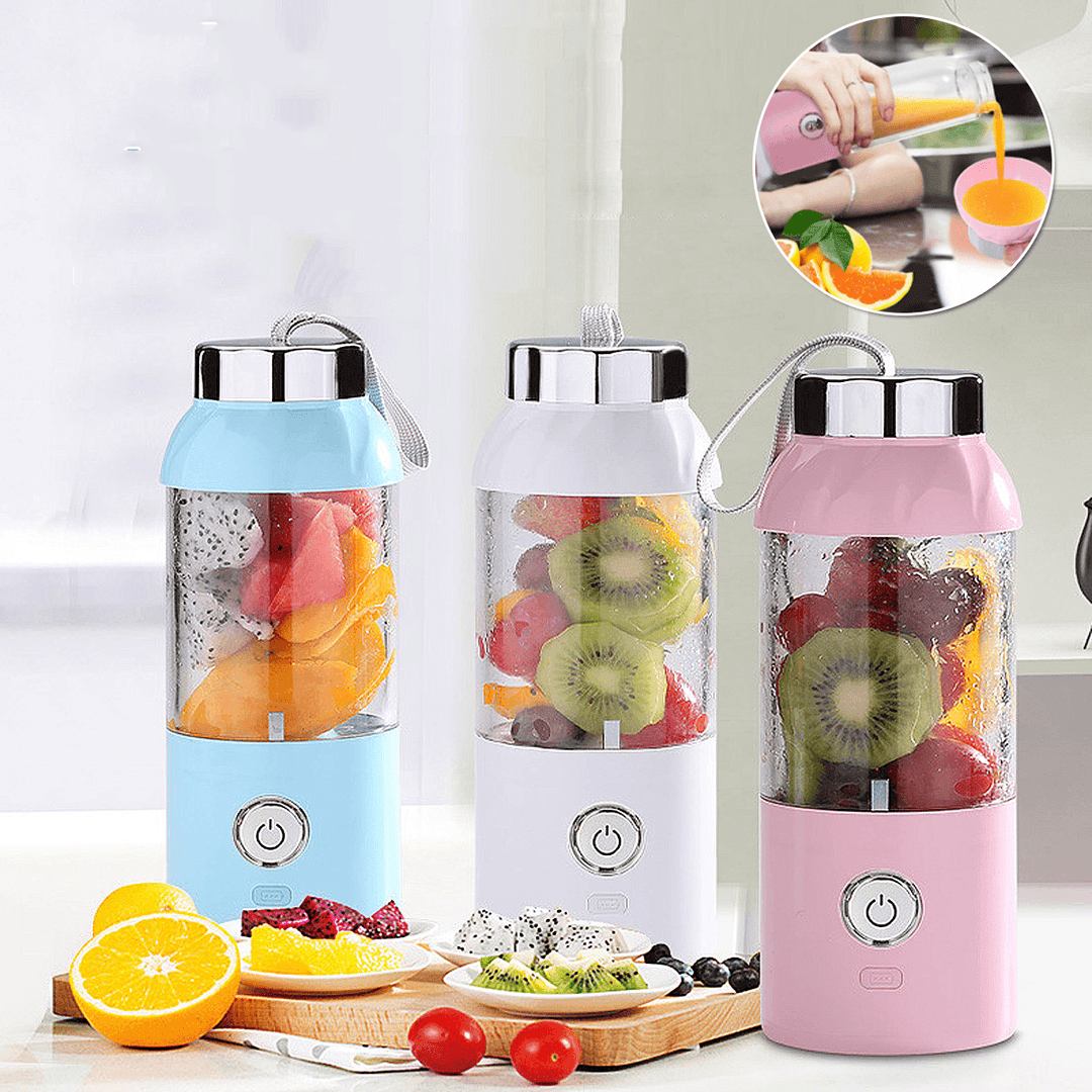 500ML Portable Juice Bottle Maker Cup Electrical USB Rechargeable Blender Travel for Kitchen Tool