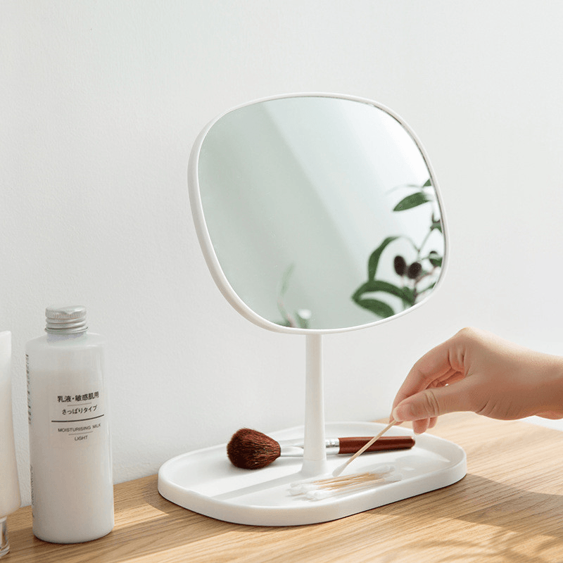 Portable Makeup Mirror Desktop Dressing Mirrors for Dormitory Home