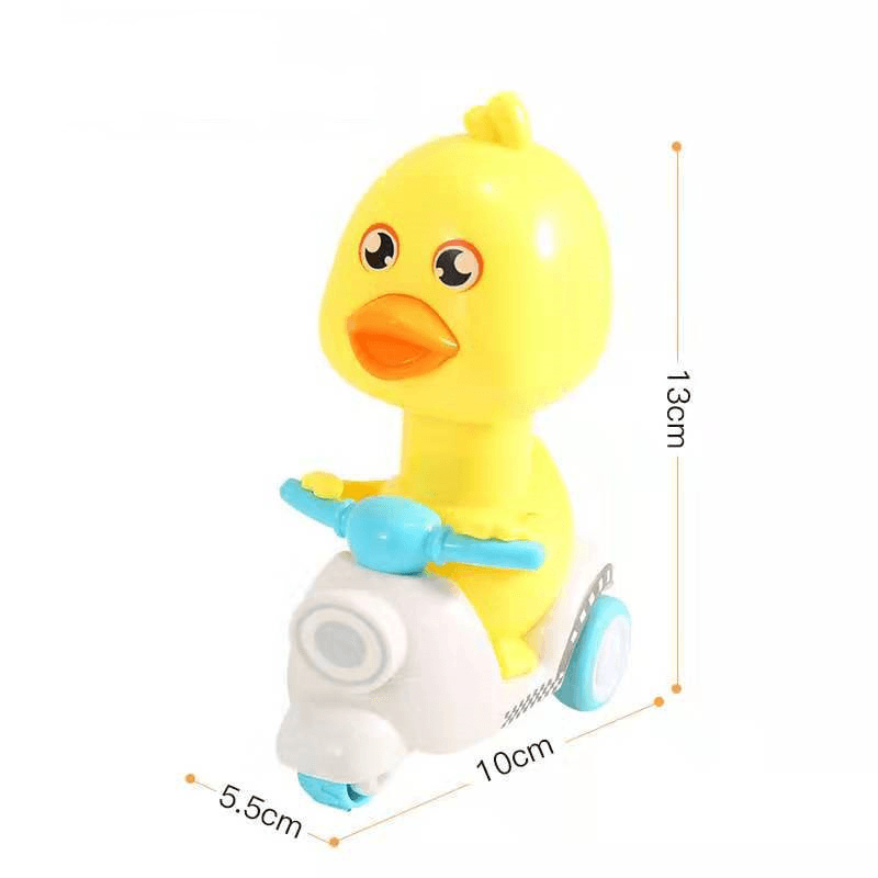 Inertial Pressure Little Duck Motorcycle Cute Duck