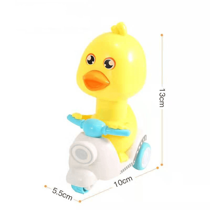 Inertial Pressure Little Duck Motorcycle Cute Duck