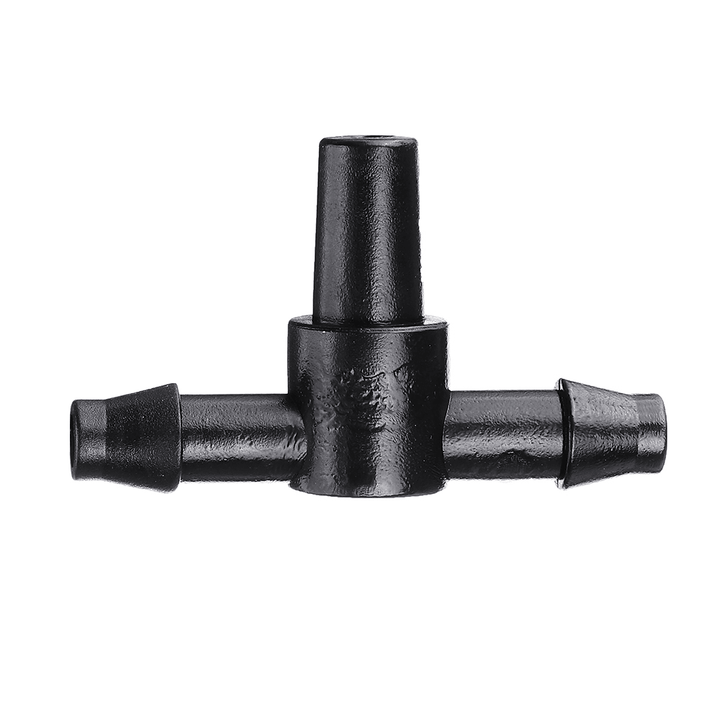 50Pcs Garden Hose Sprinkler Tee Connector Micro Drip Irrigation 4/7Mm Pipe Barbed Connector Watering System Pipe Barbed Connection Part