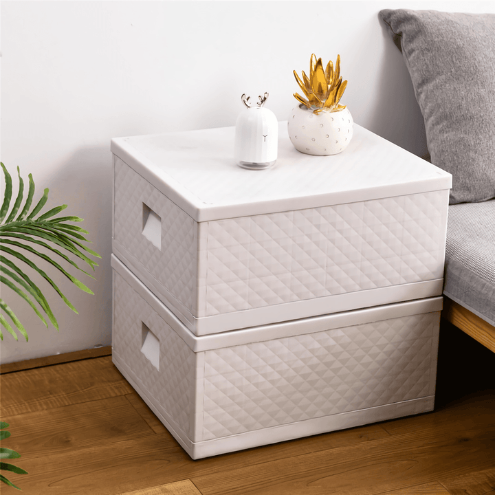 Foldable Wardrobe Storage Box Multi-Purpose Home Office Car Storage Case Bedside End Table Nightstand Toys Clothes Storage Cabinet