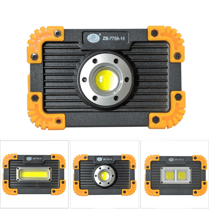 XANES¬Æ 3-Modes 350LM Waterproof COB LED Floodlight USB Charging Outdoor Spot Work Lamp Camping Portable Searchlight