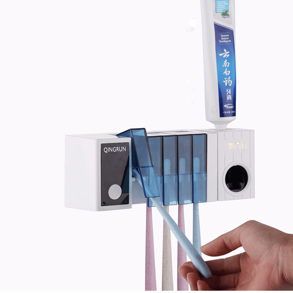 Bakeey Multi-Function UV Automatic Toothbrush Toothpaste Storage Rack Applicable for the US EU