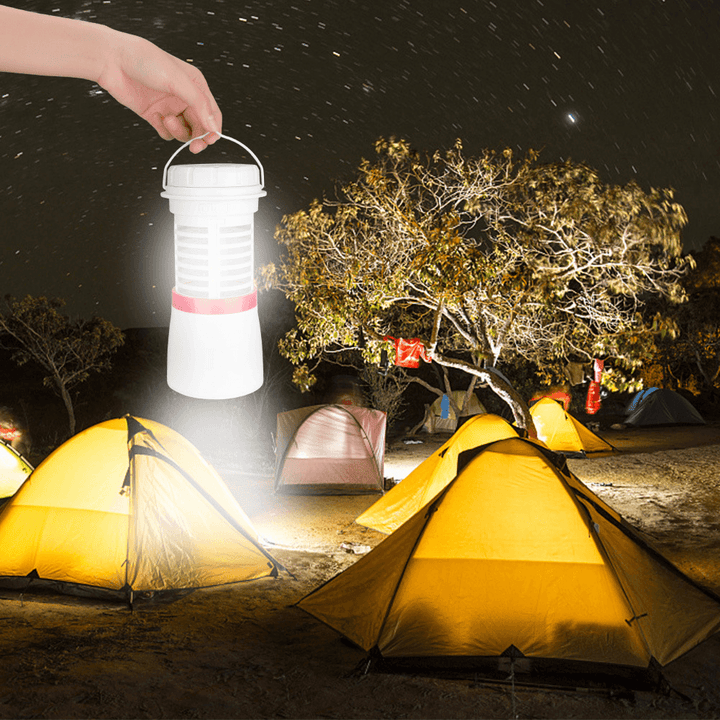 3 in 1 Electric Mosquito Killer Lamp LED Home Outdoor Mosquito Repellent Safe No Radiation Mosquito Killer Lamp Flashlight Camping Light