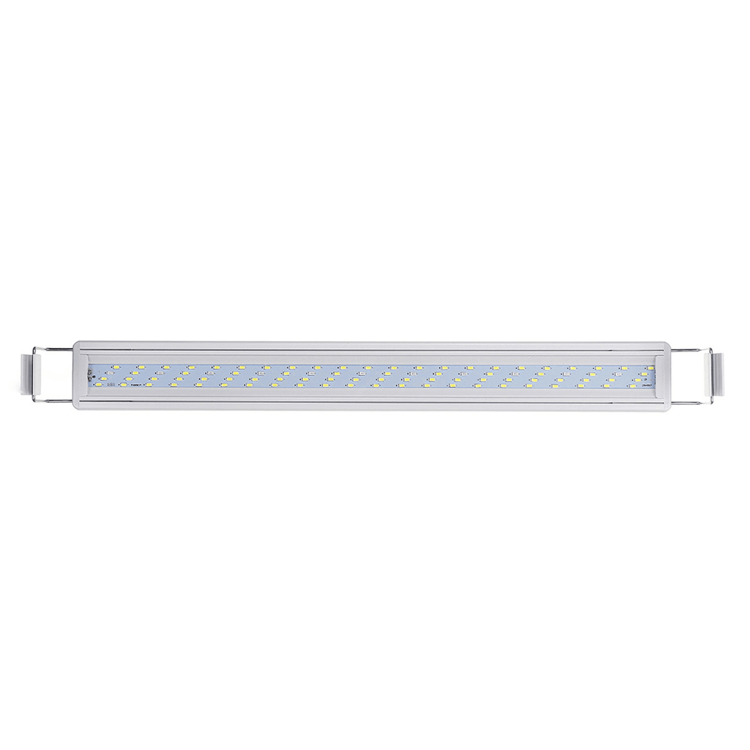 16W LED Fish Tank Light 60CM Aquarium Bracket Clip Light Aquarium Lighting Extendable Aquatic Plant Light for 60-80Cm Fish Tank