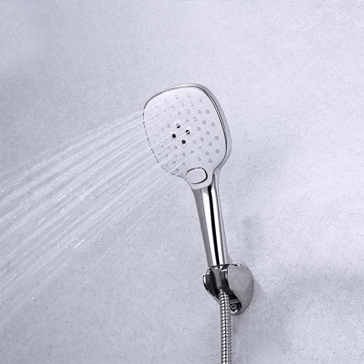 HIGOLD Bathroom Handheld Showerhead 3 Shower Mode Adjustable G¬Ω Connector Shower Head with Anti-Blocking Hole