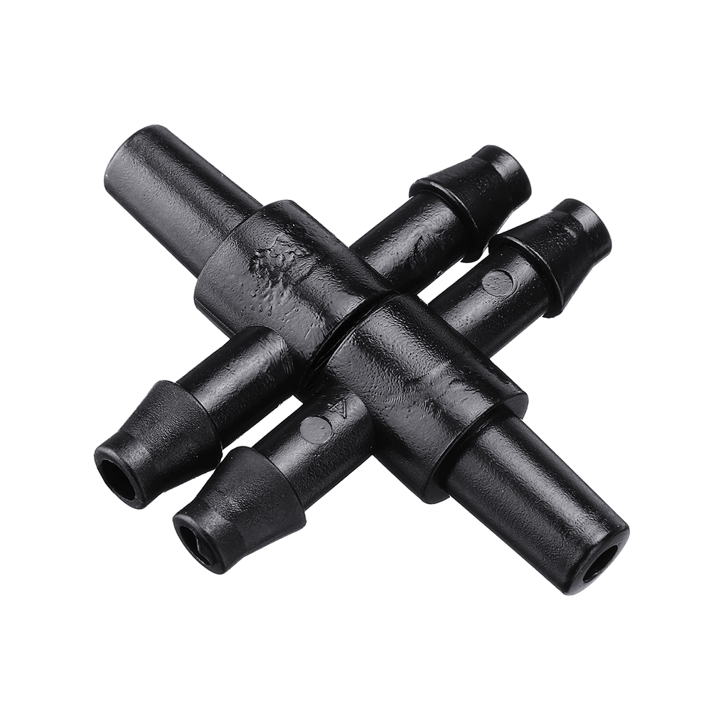 50Pcs Garden Hose Sprinkler Tee Connector Micro Drip Irrigation 4/7Mm Pipe Barbed Connector Watering System Pipe Barbed Connection Part