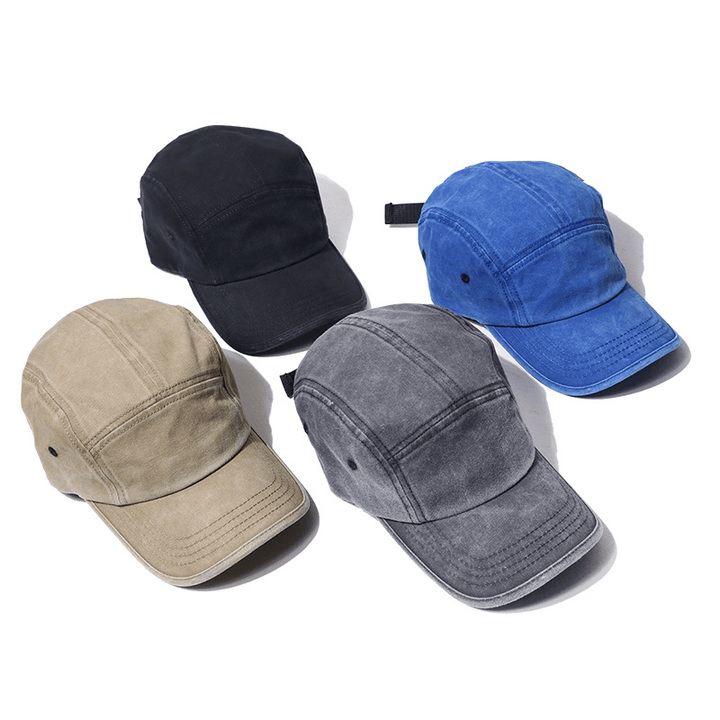 Men'S and Women'S Old Five-Piece Baseball Caps Washed Retro