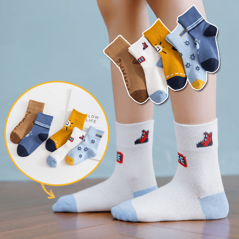 Children'S Socks Autumn and Winter Combed Cotton Cartoon - MRSLM