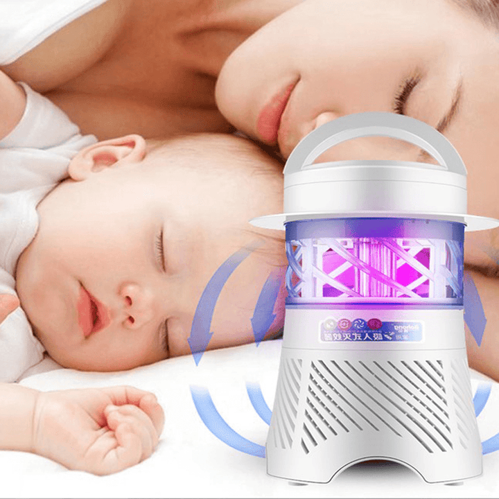 3W Electronic Mosquito Killer Lamp USB Insect Killer Lamp Bulb Pest Trap Light for Camping