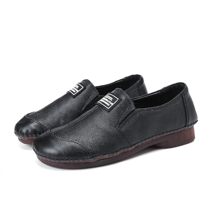 Women Comfy Genuine Leather Soft Slip Resistant Flats Loafers