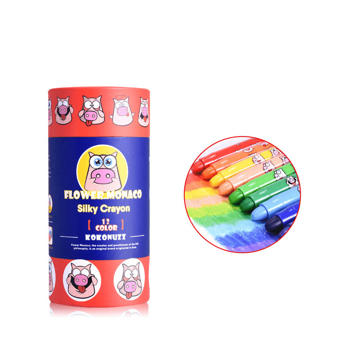 Washable Baby Rotating Mousse Crayon Set