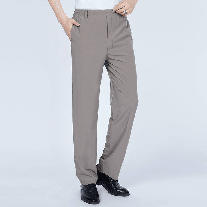 Middle-Aged and Elderly Casual Trousers High Waist