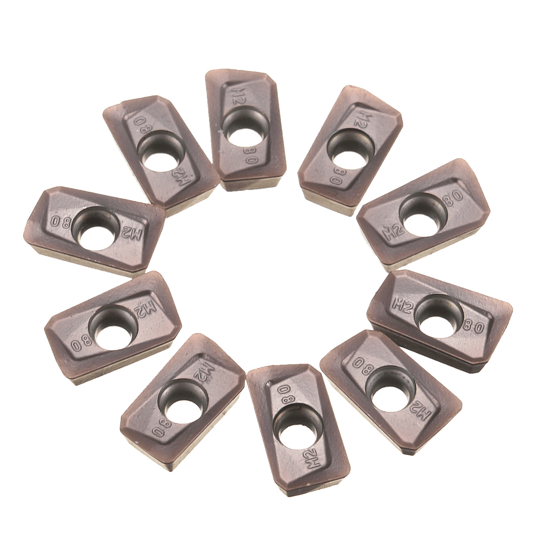 Drillpro 10Pcs APMT1135PDER-M2 VP15TF Milling Carbide Insert for BAP300R Turning Tool