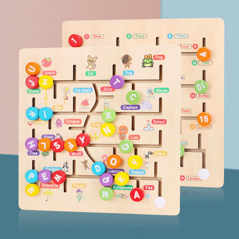 Cognitive Maze to Find a Place Educational Toy