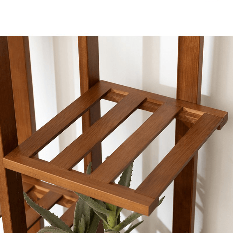 5/6/7-Tier Wooden Plant Stand Flower Pot Shelf Indoor Storage Display Rack