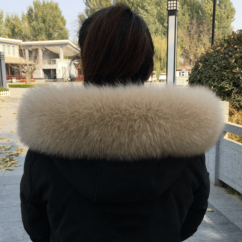 Collar Real Fur Men and Women Autumn and Winter Scarf Neck