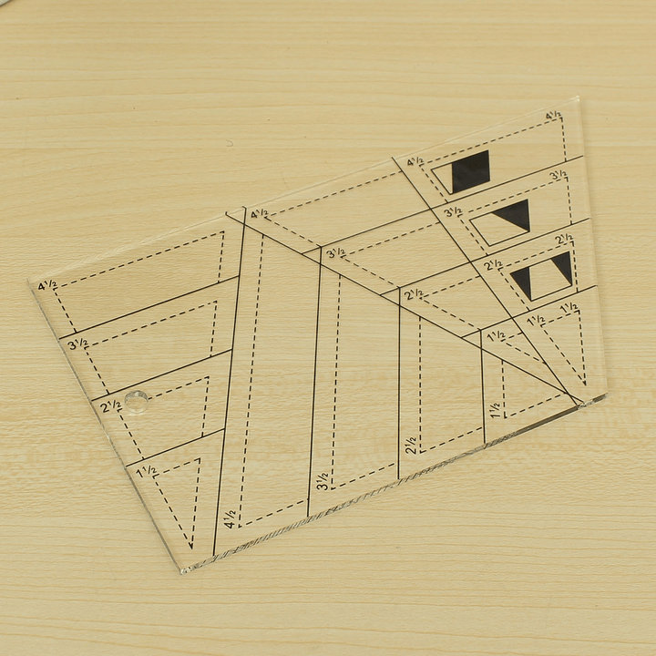 Acrylic Multifunction Sewing Tools Quilting Rulers Trapezoid Tool for Clothes Cutting