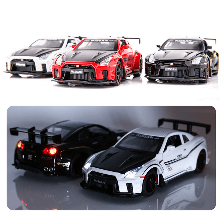 Alloy Toy Four-Open Sound and Light Car Model Ornament Male