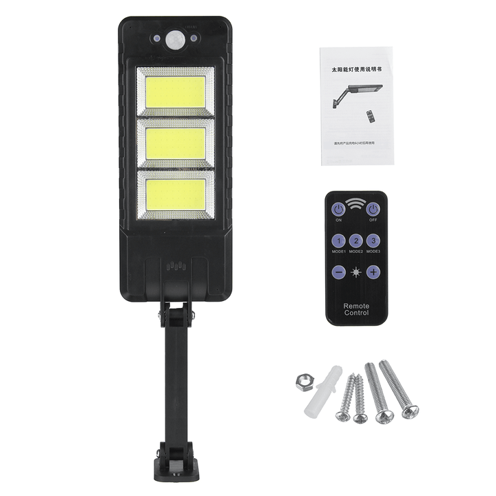 120COB/60LED Solar Flood Light 3 Modes Induction Spotlight Waterproof Camping Light with Remote Control - MRSLM