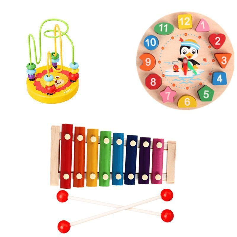 Xylophone Children Eight Tone Small Hand Knocking on the Piano