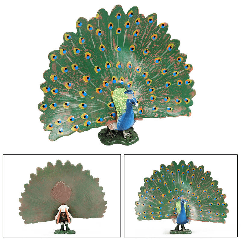 Children'S Solid Simulation Bird Peacock Decoration Ornaments