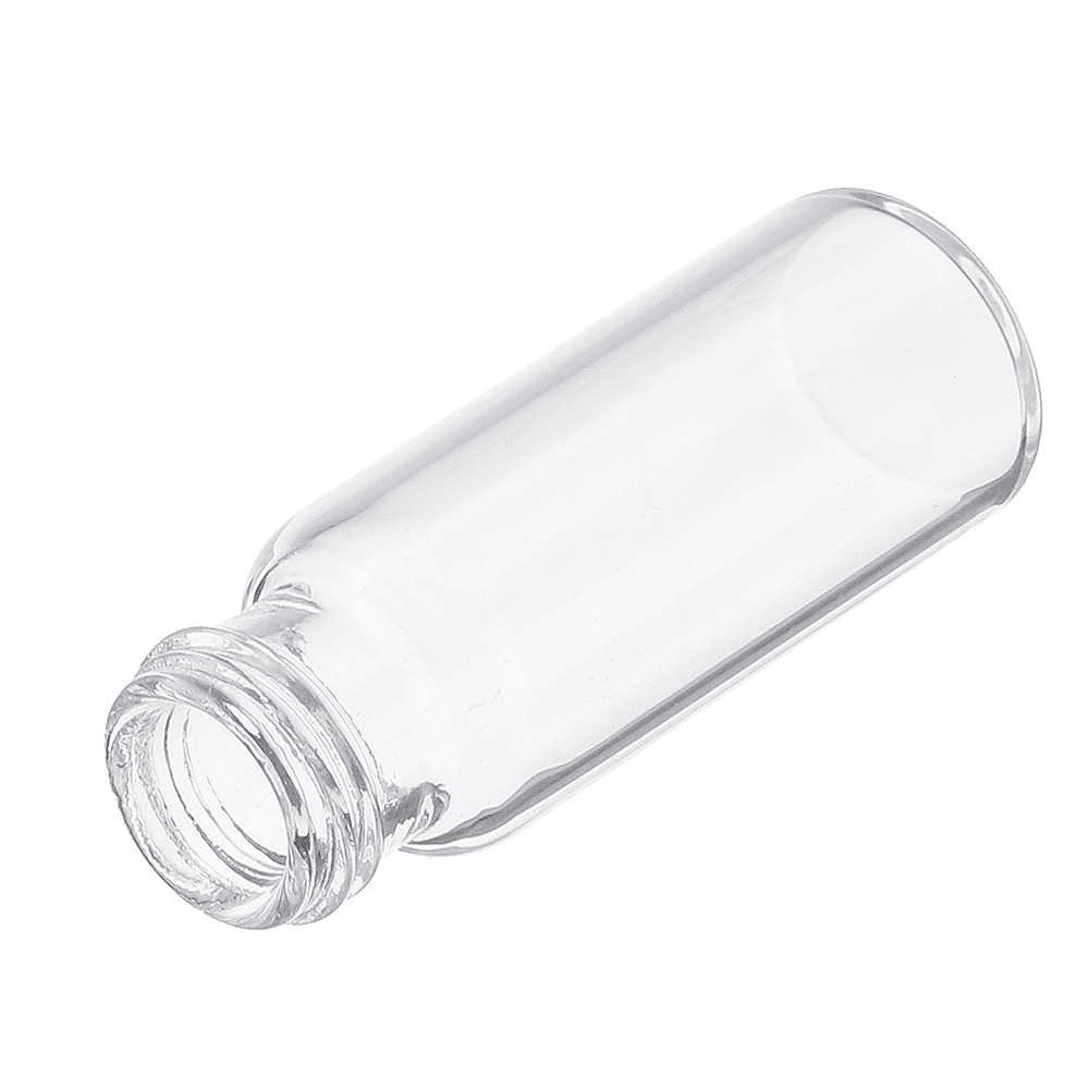 100Pcs/Set 2Ml Ungraduated Clear Sample Vials Autosampler Vials Bottles Threaded Vial W/ Write-On Spot Screw Caps Septa