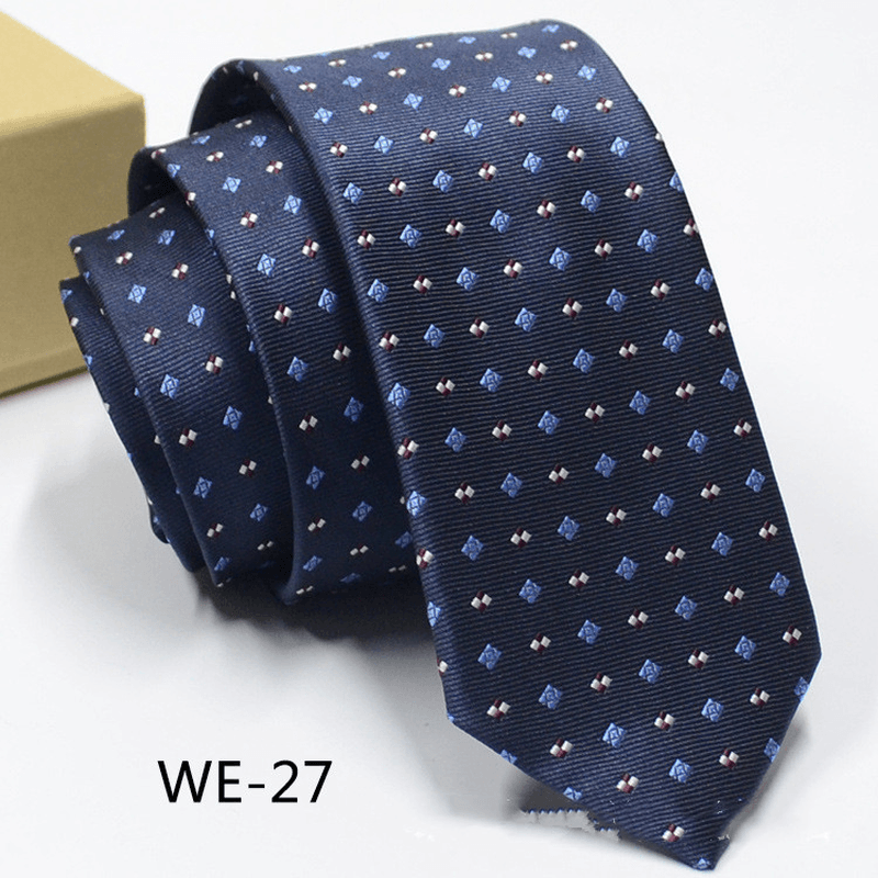 6CM Trendy Men'S 1960 Needle Fine Made Nano Waterproof Tie