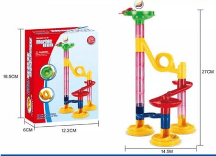 Foreign Trade Hot Sale 3D Pipeline Diy Puzzle Assembly Maze Track Ball Building Block Children'S Puzzle Building Block Toy