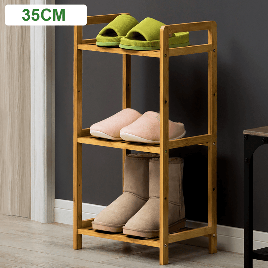 3/4/5 Tiers Shoe Racks Storage Wooden Shelf Stand Shelve Home Office Organizer DIY - MRSLM