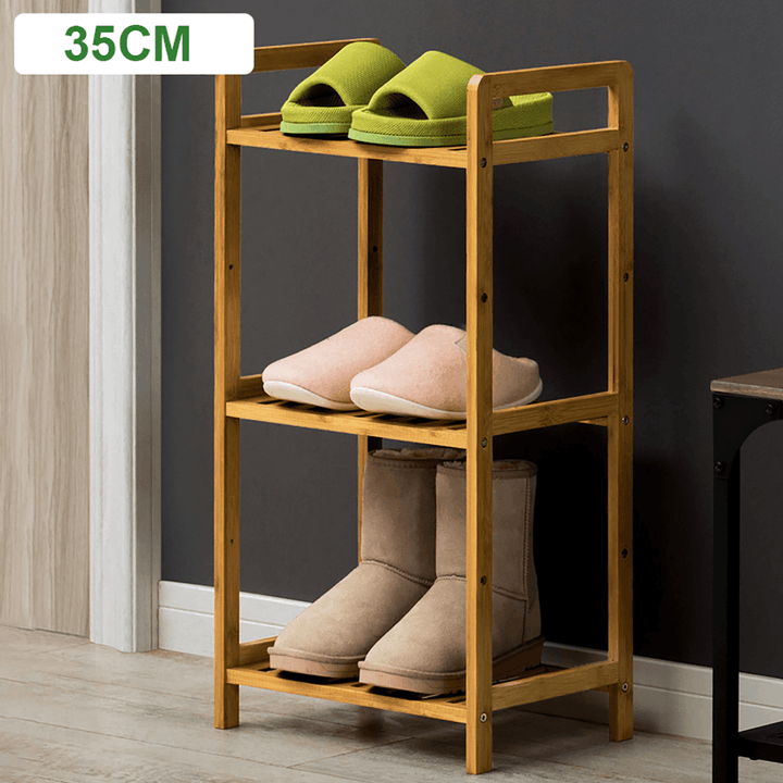 3/4/5 Tiers Shoe Racks Storage Wooden Shelf Stand Shelve Home Office Organizer DIY - MRSLM