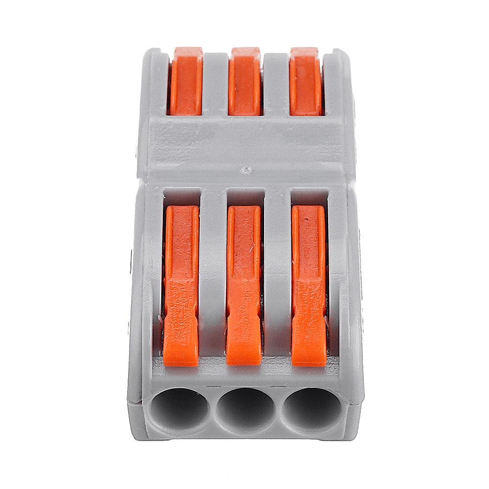 20Pcs 3Pin Wire Docking Connector Termainal Block Universal Quick Terminal Block SPL-3 Electric Cable Wire Connector Terminal 0.08-4.0Mm¬≤