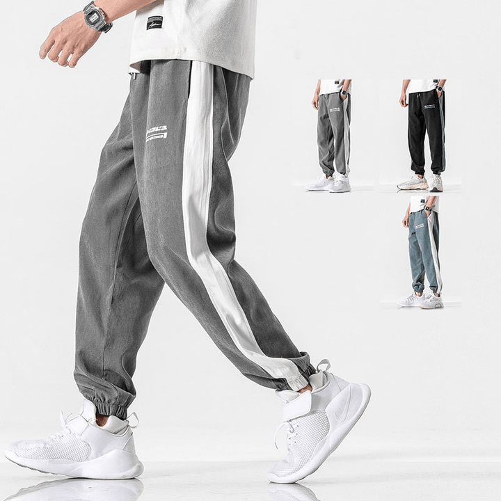 Loose-Fitting Sports Casual Knitted Trousers