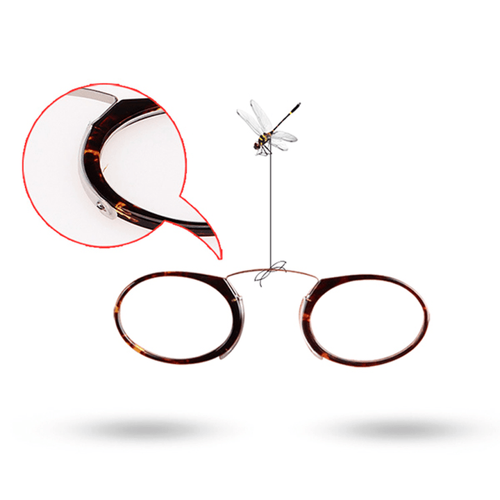 Mini Ultralight Clip Nose Reading Glasses - Portable and Convenient for Men and Women