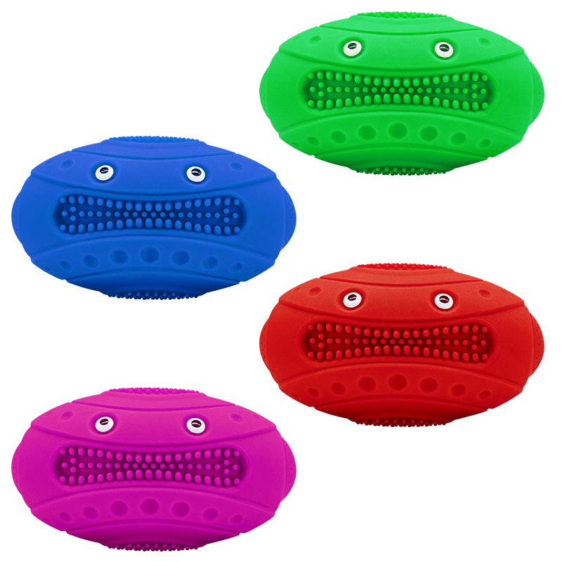 Creative Frog Rugby Water Floating Dog Toy Sound