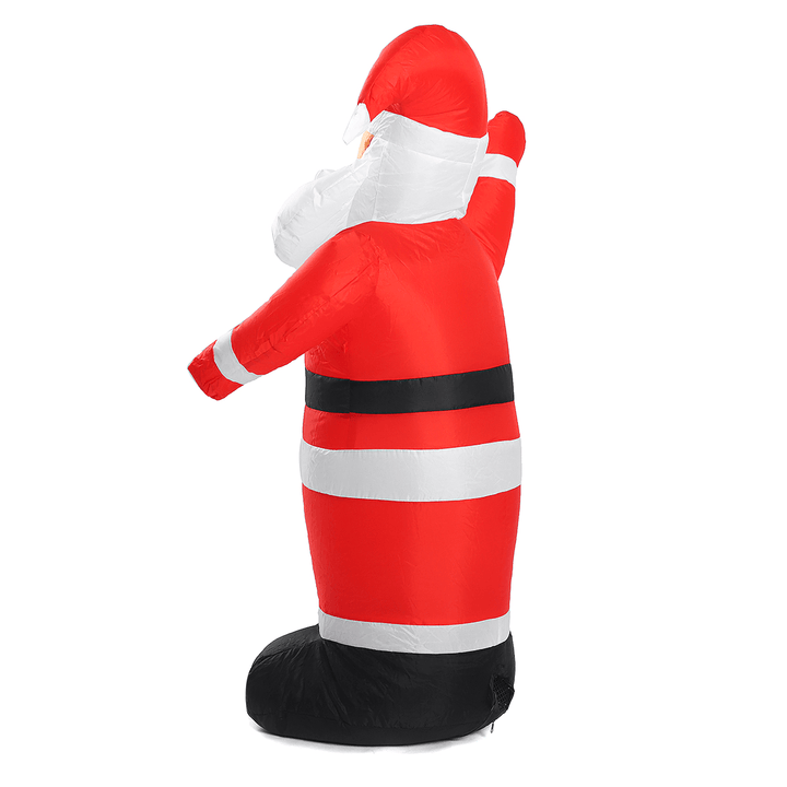 1.2M Christmas Decor Luminous Inflatable Waving Santa Claus Lights for Home Garden Outdoor Christmas Decoration