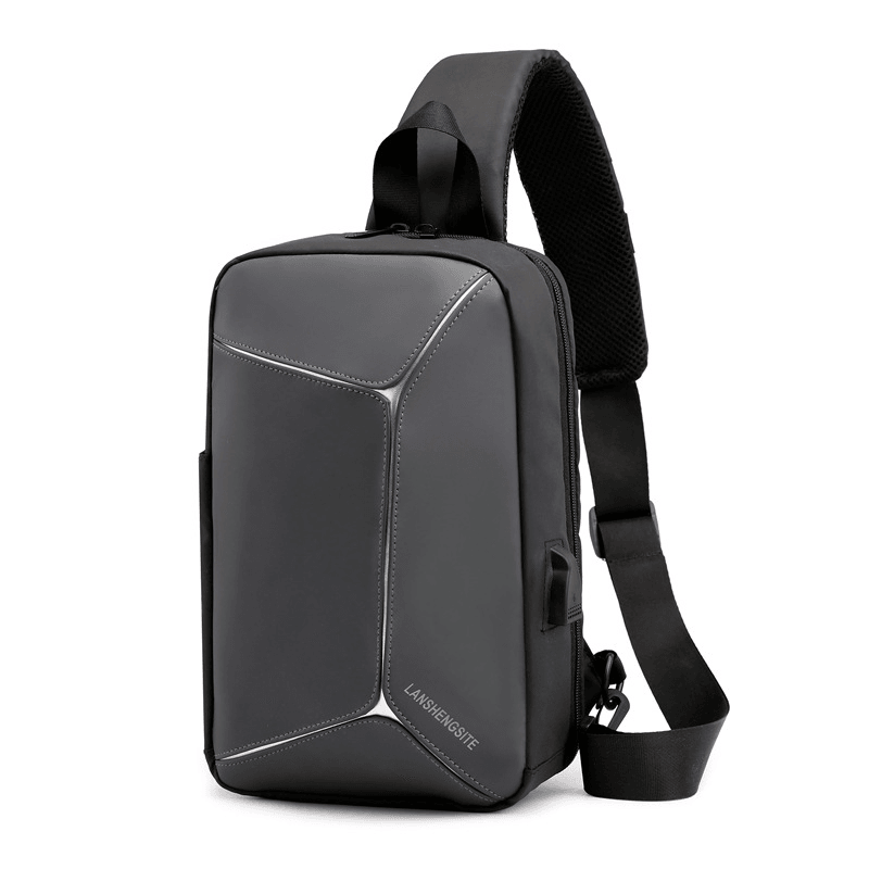 USB Reflective Chest Bag Tactical Bag