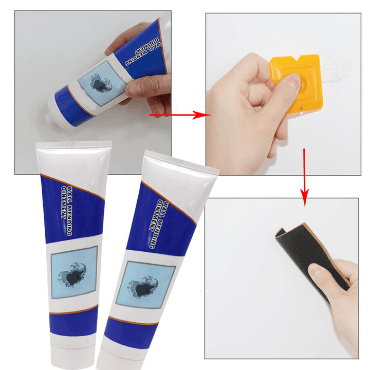 20G/120G/250G White Latex Paint Wall Repair Cream Household Hole Disappear Waterproof Wall Crack Hole Repair Cream Wall Repair Tool