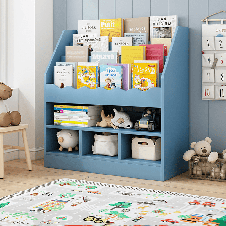 Children'S Room Bookshelf Picture Book Stand Simple Newspaper Rack Shelf Household Storage Rack Simple Primary School Bookcase for Home