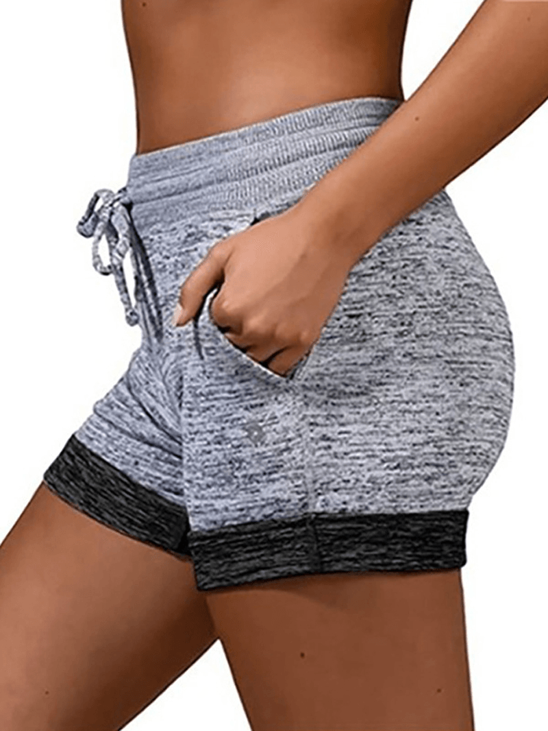 Women Casual Elastic Waist Cycling Pants Summer Sports Shorts