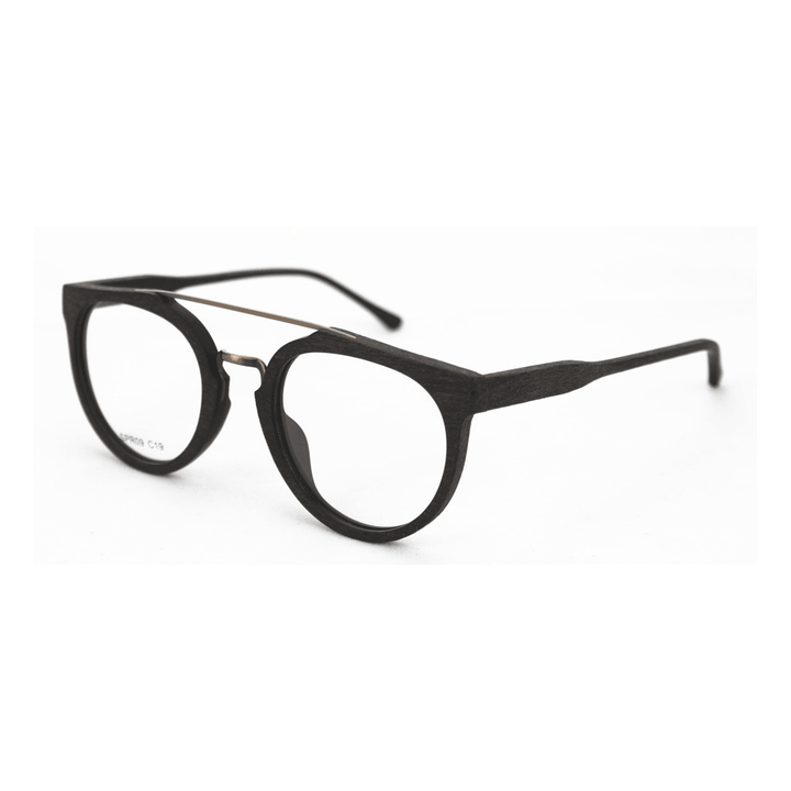 Classic Wood Grain Eyeglass Frame