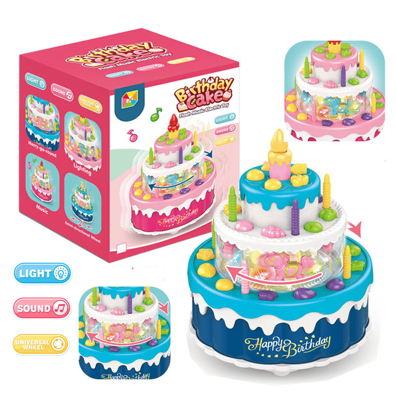 Children'S Birthday Cake Universal Light Music Toy