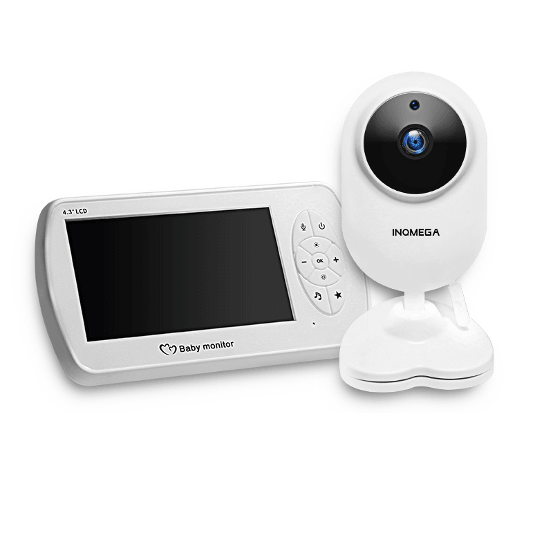 INQMEGA Wireless Baby Monitor 4.3 Inch Baby Nanny Security IP Camera Babysitter Night Vision Temperature Monitoring