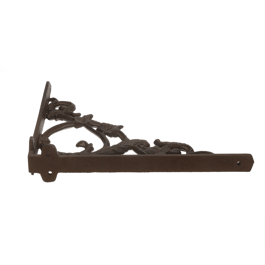 23√ó23.5√ó2Cm Wall Shelf Mount Bracket Cast Iron Support Mounted Supporter Home Garden Rusty