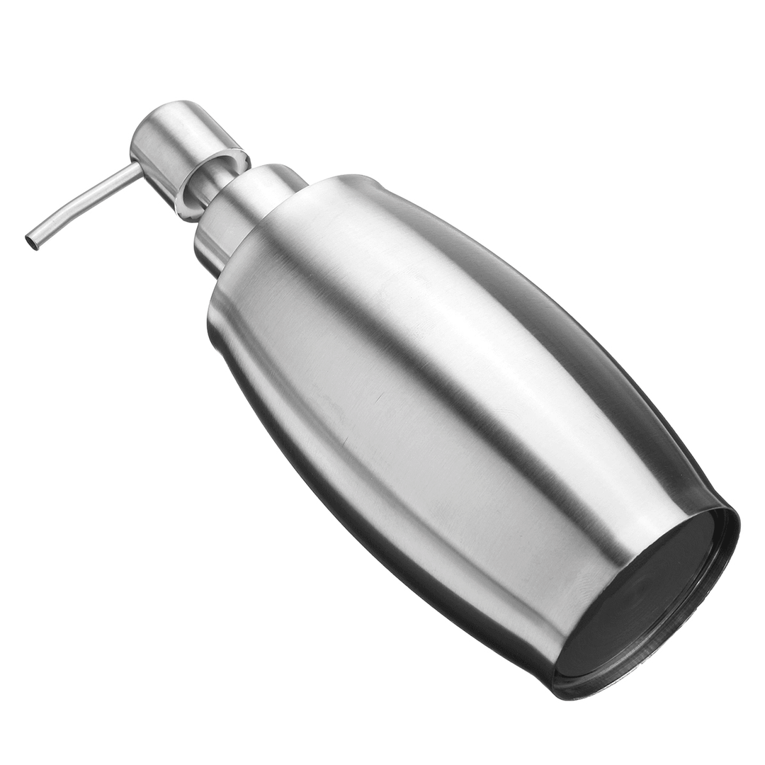 SH158 Uniform Push Stainless Steel Sanding Liquid Soap/Latex/Hand Dispenser 375ML