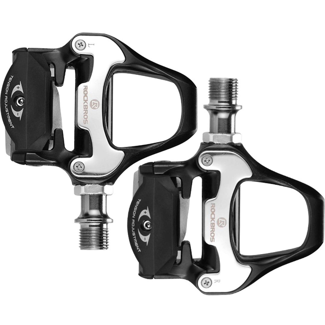 1 Pair Road Bike Pedals Self-Locking Seal Bearings Ultralight MTB Mountain Bicycle Flat Platform Outdoor Cycling