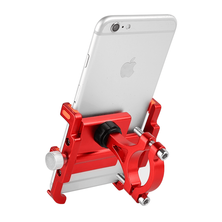 BIKIGHT Aluminum Alloy Bicycle Phone Holder 3.5"-6.2" Adjustable 360¬∞ Rotatable Mobile Phone Bracket Outdoor Electric Scooter Riding Equipment